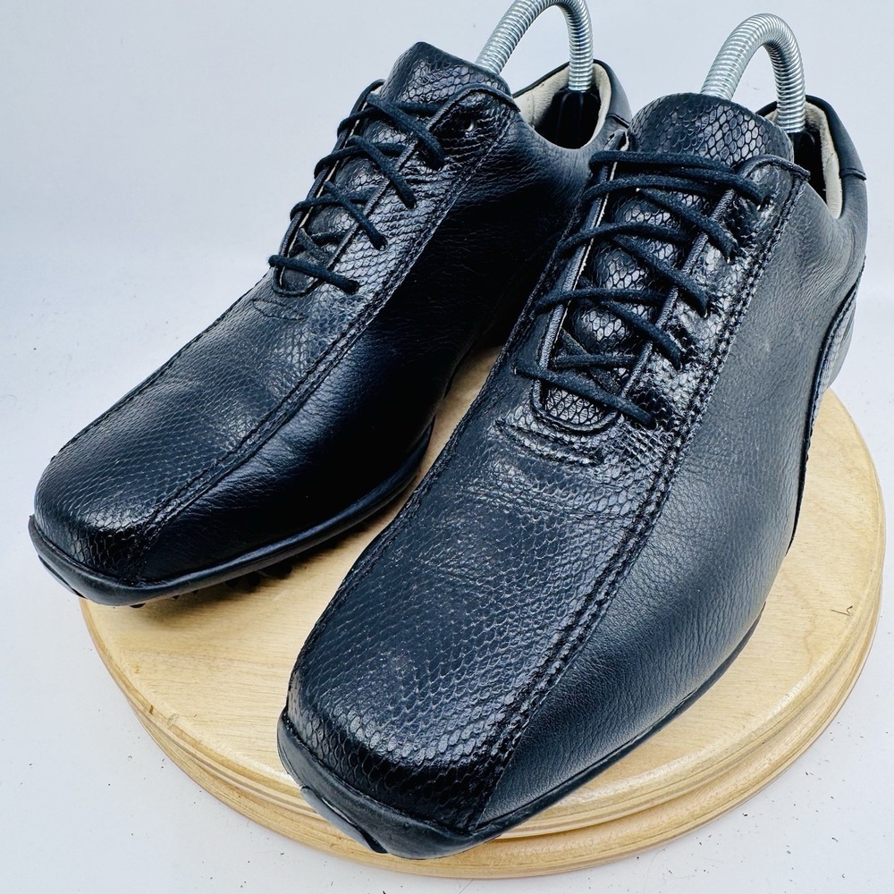 FootJoy LoPro Women's 8 Black Leather Golf Shoes Spikes